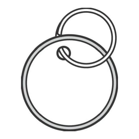 Hy-Ko Prod 50PK Paper TagRing KB144-50